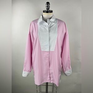 💚 3458. Button Front Long Sleeve Tunic Top